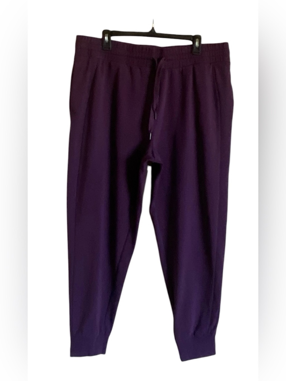 Women’s SHAMBHALA Purple Joggers Sweatpants Pockets Drawstrings 1X